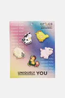Připínačky na obuv Crocs Farm Friend Animals 5-pack