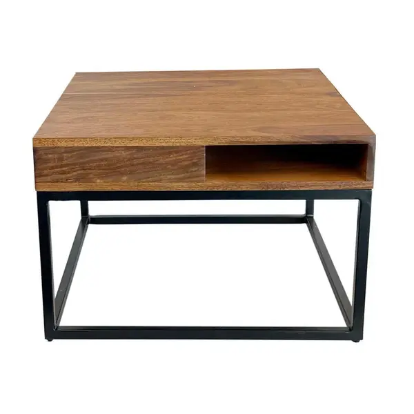 Livetastic KONFERENČNÍ STOLEK, barvy sheesham, dřevo, 60/60/40 cm