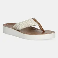 Žabky Barbour Kelburn dámské, béžová barva, na plochém podpatku, LBS0019WH12