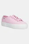Tenisky Superga PLATFORM LEGGERA růžová barva, S2142ZW