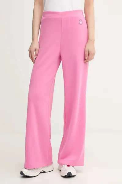 Tepláky United Colors of Benetton dámské, růžová barva, 3JLC3F04C