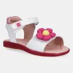 Dětské kožené sandály Agatha Ruiz de la Prada bílá barva, 252964