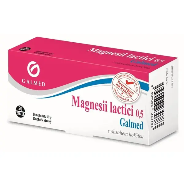Magnesii lactici 0.5g 50 tablet Galmed