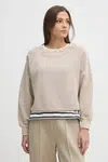 Mikina Pepe Jeans REESE dámská, béžová barva, hladká, PL581480