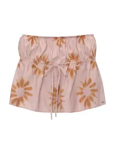 Pull&Bear Top  hnedá / rosé