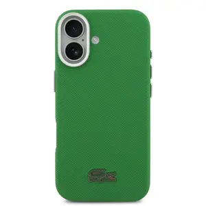 Zadní kryt Lacoste PVC Iconic Petit Pique Metal Logo MagSafe pro Apple iPhone 17, green