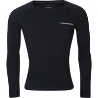 PROGRESS MT TDR Pánske merino tričko s dlhým rukávom, čierna, veľkosť