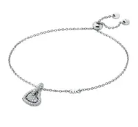 Michael Kors Něžný stříbrný náramek se zirkony Love Kors MKC1748CZ040