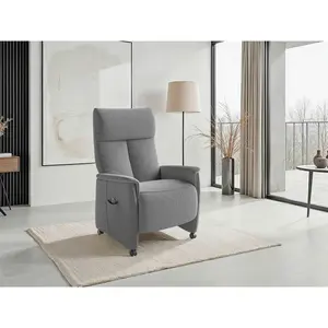 Sit & More RELAXAČNÍ KŘESLO, textil, antracitová