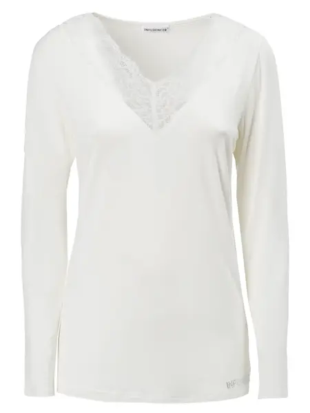 Influencer Tričko  biela