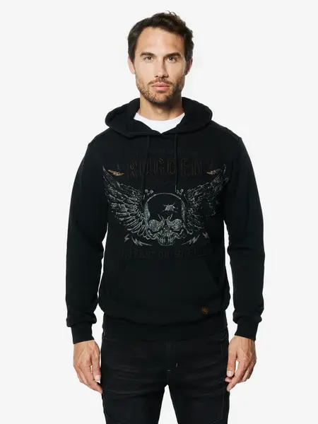 KOROSHI Mikina  sivá / oranžová / čierna