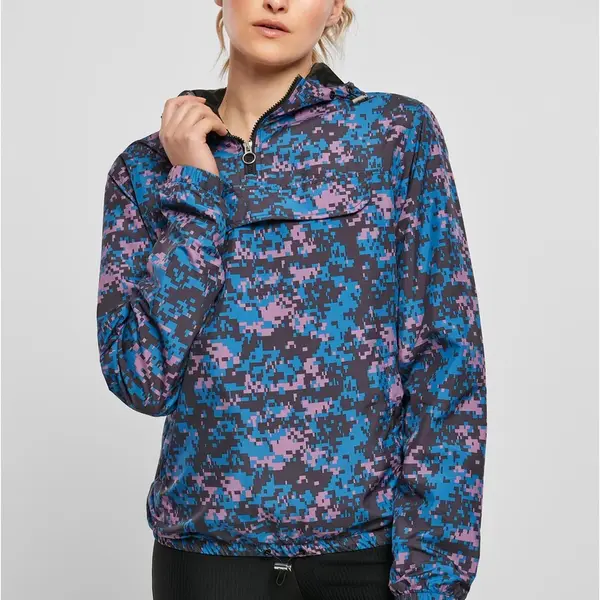 Dámská bunda Camo Pull Over Jacket digitální duskviolet camo
