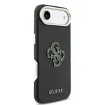 Zadní kryt Guess PU Resin Logo pro Apple iPhone air, černá