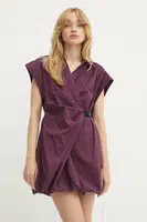 Šaty Pinko fialová barva, mini, 105207 A2L8