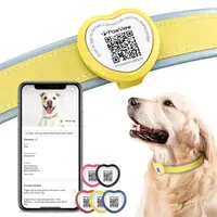 PawView inteligentná známka pre psy srdce - žlutá