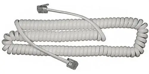 Telefonní kabel kroucený bílý TIPA 5m