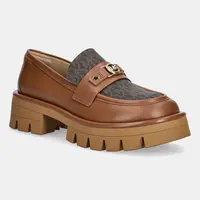 Mokasíny MICHAEL Michael Kors Mandy dámské, hnědá barva, na platformě, 40T5MAFP2L.227
