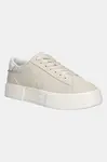 Tenisky Tommy Jeans TJW FLATFORM SNEAKER dámské, béžová barva, EN0EN02819