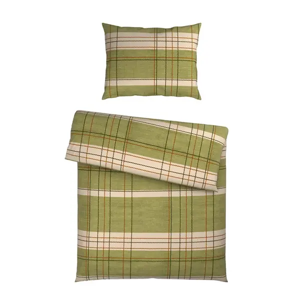 Novel POVLEČENÍ, satén, zelená, 140/200 cm