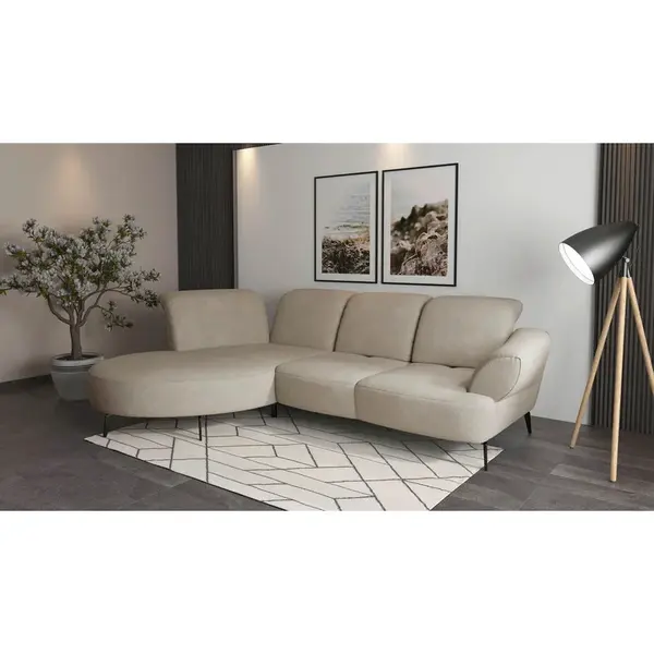 Sit & More ROHOVÁ SEDAČKA, textil, béžová