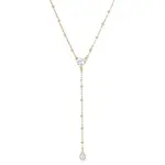 S'Agapõ Romantický pozlacený náhrdelník s kubickými zirkony Dazzly SDZ134