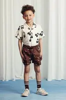 Dětská bavlněná košile Mini Rodini Note bílá barva, 2522017910