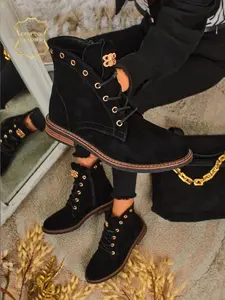 Resti Aurelia Romano Women's Suede Ankle Boots - Brown, with Fur