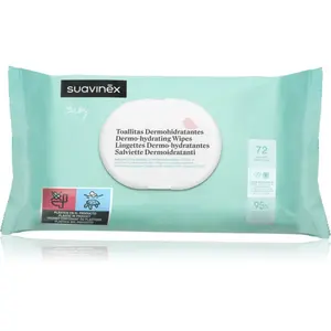 Suavinex Baby Dermo-hydrating Wipes vlhčené obrúsky na tvár a telo 72 ks