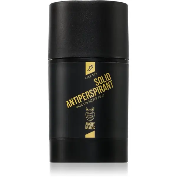 Angry Beards Ryan Run Solid Antiperspirant tuhý antiperspirant pro muže 50 ml
