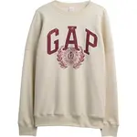 GAP V-LOGO OVERSIZED CREW Dámska mikina, béžová, veľkosť