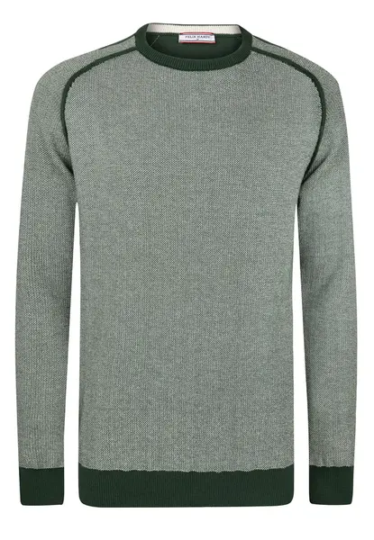 Felix Hardy Sveter  tmavozelená / biela
