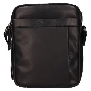 Pánska kožená taška cez rameno The Chesterfield Brand Loyd - čierna