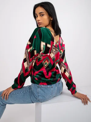 Blouse-DHJ-BZ-6550-4.40-dark green