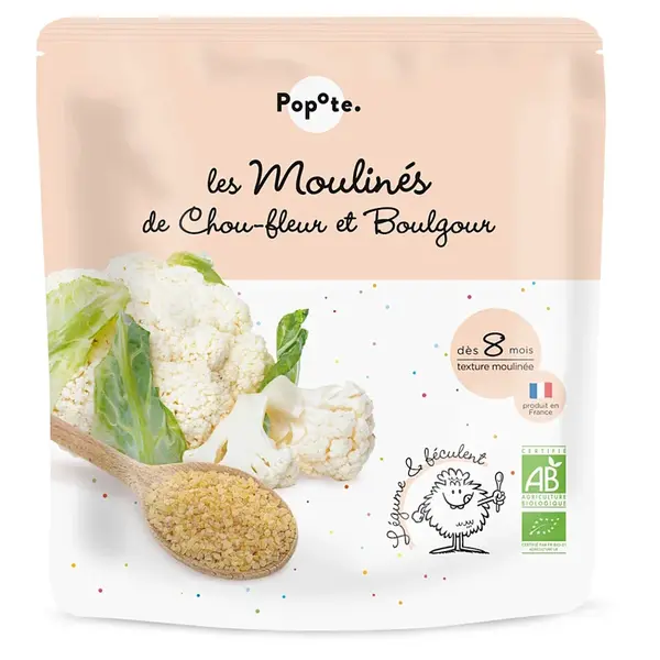 POPOTE Květák s bulgurem 8m+ BIO 180 g