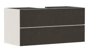 Hansgrohe Xevolos E - Umývadlová skrinka, 118x56x55 cm, 2 zásuvky, matná béžová/textilná tmavá sivá 54194660