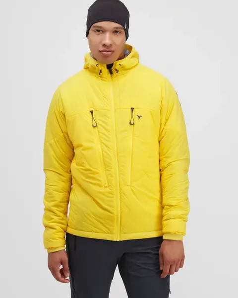 Pánská větruodolná bunda silvini lupo neonově žlutá/tmavě šedá m