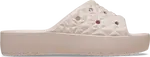 Dámské pantofle crocs classic platform geometric světle růžová 38-39