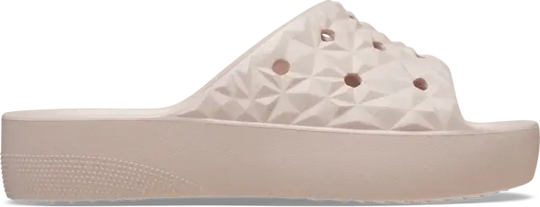 Dámské pantofle crocs classic platform geometric světle růžová 38-39