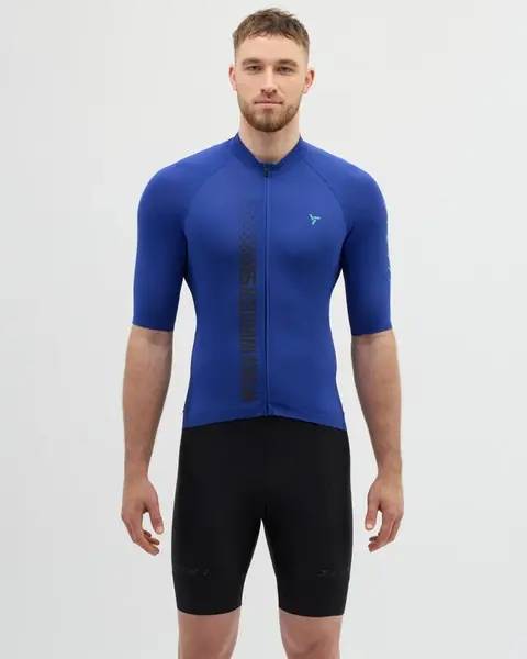 Pánský cyklistický dres silvini mazzano modrá 3xl