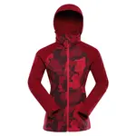Dámská softshellová bunda s úpravou dwr alpine pro hoora vínová m