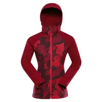 Dámská softshellová bunda s úpravou dwr alpine pro hoora vínová m