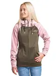 Meatfly dámská technická mikina Alisha Powder Pink/Olive | Růžová | Velikost XS