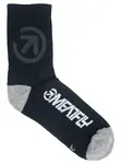 Meatfly ponožky Long Bike Black | Černá | Velikost S