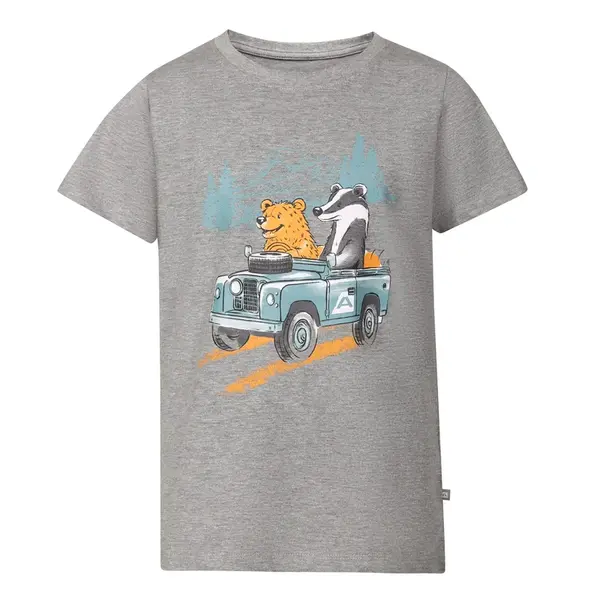 Dětské rychleschnoucí triko alpine pro rejo šedá 140-146