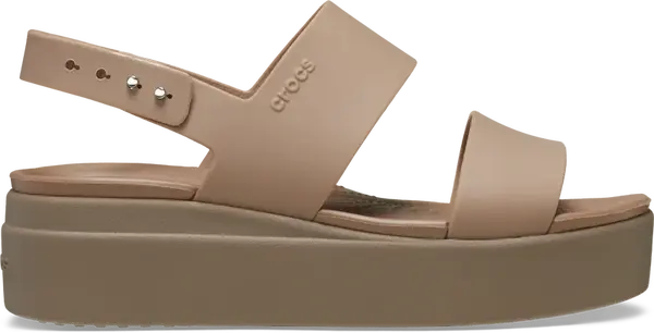 Dámské boty crocs brooklyn low wedge béžová 36-37