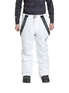 Meatfly pánské SNB & SKI kalhoty Ghost White | Bílá | Velikost S