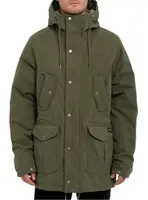 Volcom pánská bunda Starget 5K Parka Military | Maskáč | Velikost XL