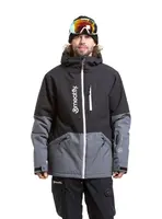 Meatfly pánská SNB & SKI bunda Helios Dark Grey / Black | Černá | Velikost L