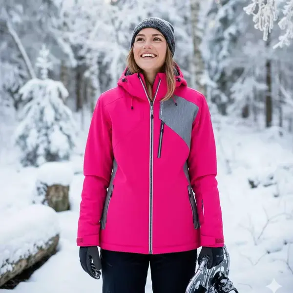 Dámská zimní bunda killtec 7 neonově oranžová 42