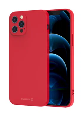 Zadní kryt Swissten Soft Joy pro Apple iPhone 13 Pro, červená